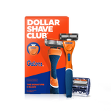 Dollar Shave Club razor with packaging featuring University of Florida Gators branding on a white background